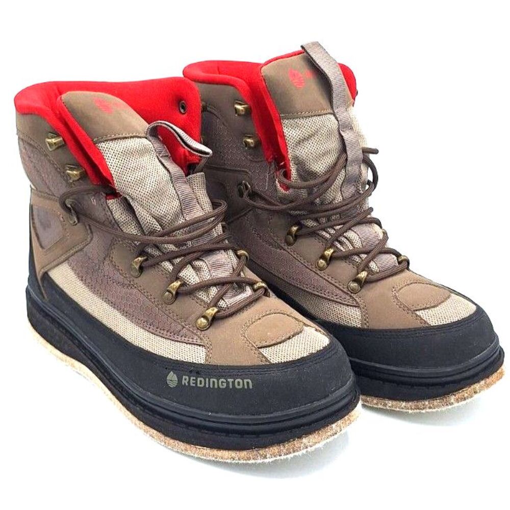 Men's Brown & Red Waterproof Wading Boots